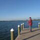 Lawrence fishing on Chesapeake Pier