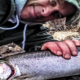 Gord Ellis with a Lake Superior Steelhead
