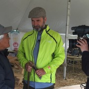 Lawrence meeting Wayne Price at the spruce dug out