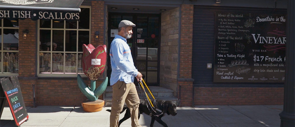 Lawrence and Lewis taking a stroll in the market