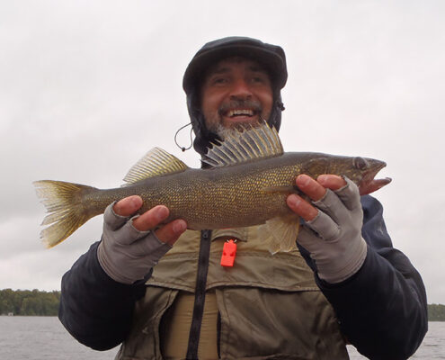 Lawrence holding a nice walleye