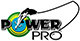 Logo with the words Power Pro and a green and yellow circular symbol.